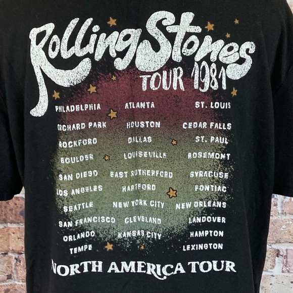Rolling Stones North America Tour Tee Shirt Graphic Short Sleeve Sz Large(12-14) - Picture 6 of 7